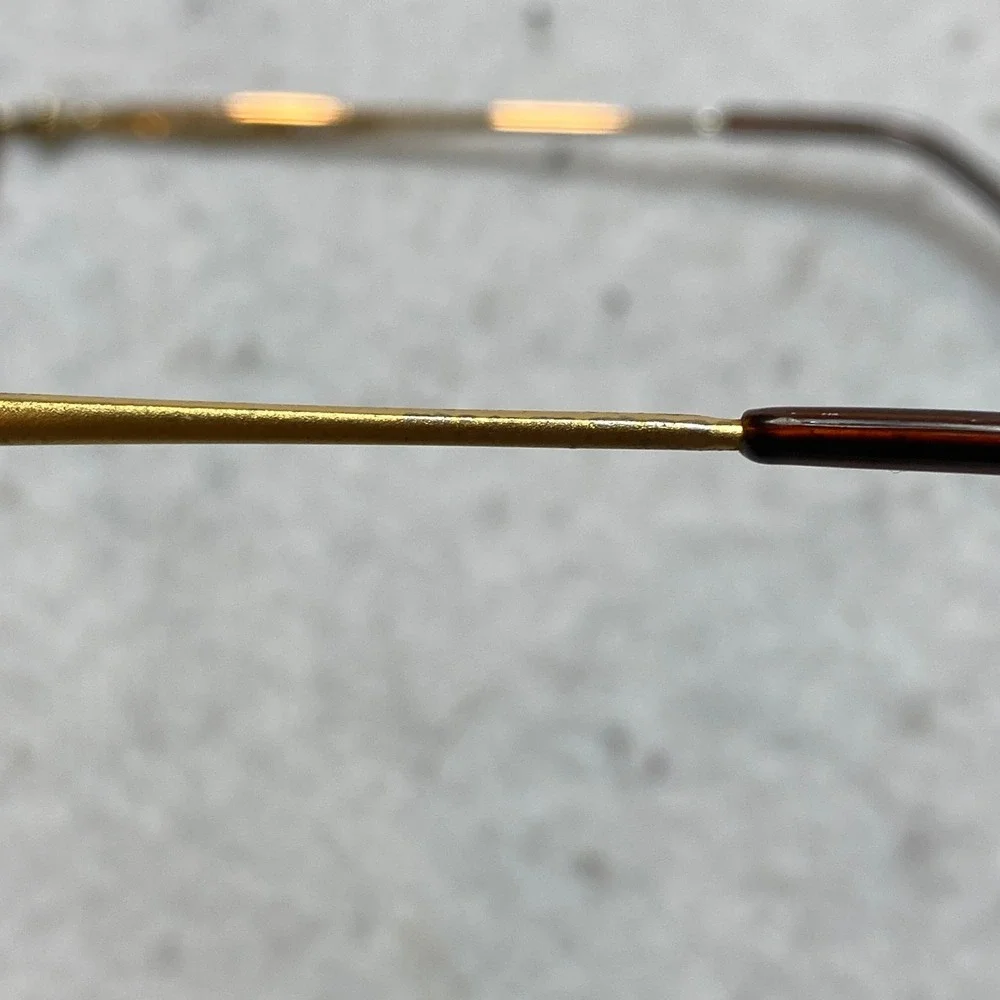 JSJ Daffodil Eyeglasses Womens Brown Clear Gold Oval Frames 53-16-135